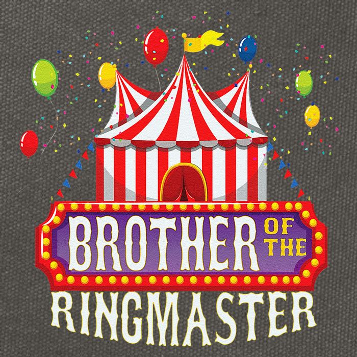 Brother Of The Birthday Ringmaster Circus Party Bday Gift Cotton Canvas Backpack