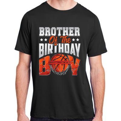 Brother Of The Birthday Baller Basketball Themed Party Adult ChromaSoft Performance T-Shirt