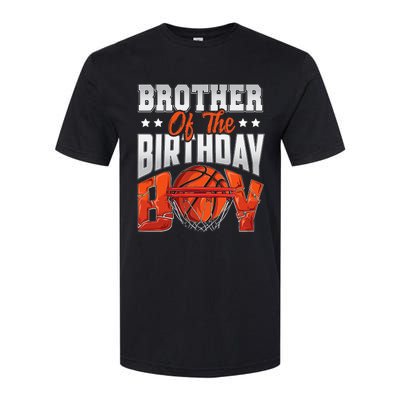 Brother Of The Birthday Baller Basketball Themed Party Softstyle CVC T-Shirt