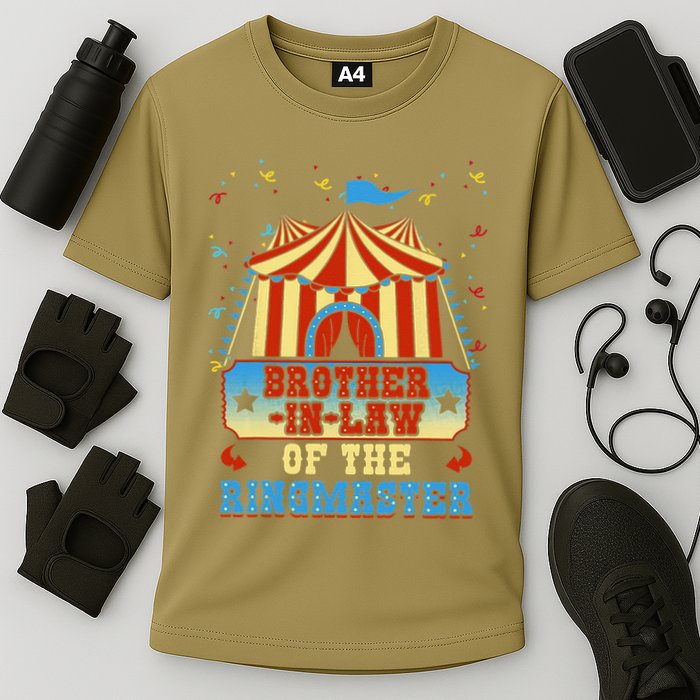 BrotherInLaw Of The Ringmaster Circus Birthday Party Cooling Performance Crew T-Shirt