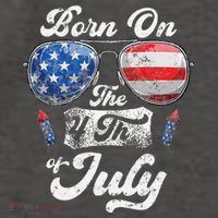 Born On The 4th Of July Birthday Independence Day Vector Backpack