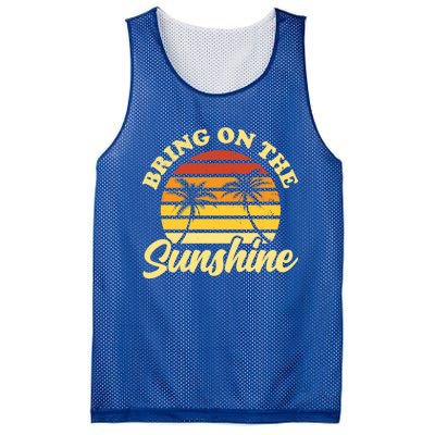 Bring On The Sunshine Funny Summer Gift Mesh Reversible Basketball Jersey Tank