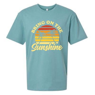 Bring On The Sunshine Funny Summer Gift Sueded Cloud Jersey T-Shirt