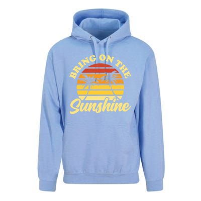 Bring On The Sunshine Funny Summer Gift Unisex Surf Hoodie