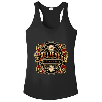 Believer of the King of Kings Ladies PosiCharge Competitor Racerback Tank