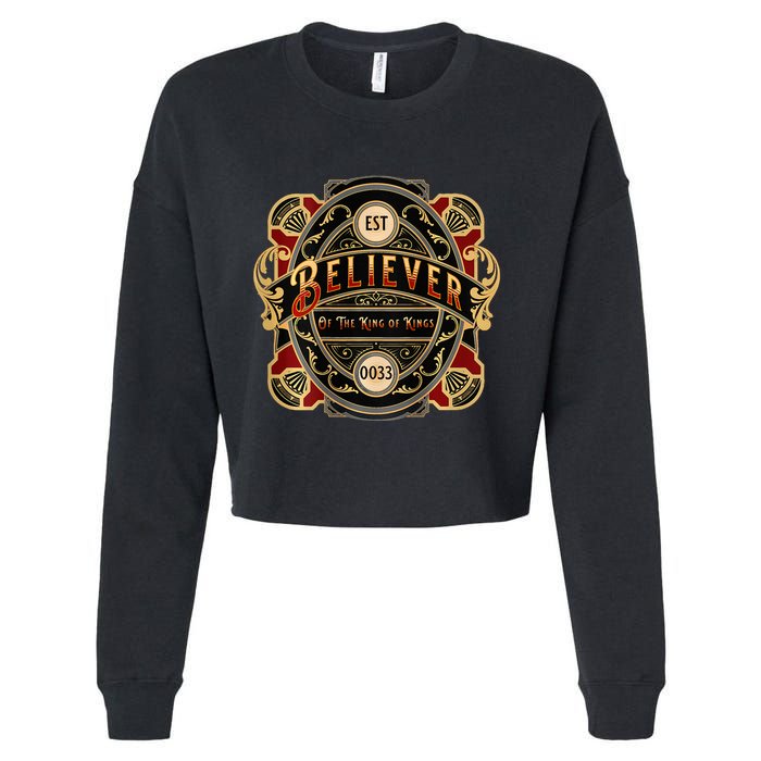 Believer of the King of Kings Cropped Pullover Crew