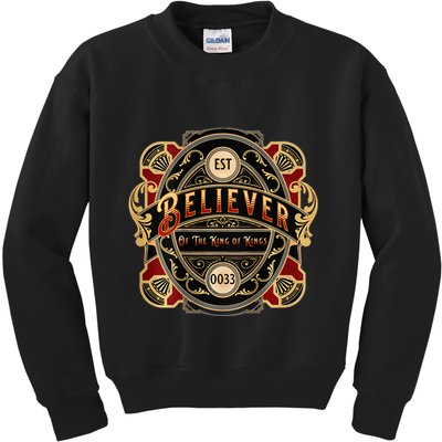 Believer of the King of Kings Kids Sweatshirt