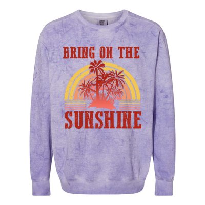 Bring On The Sunshine Graphic Gift Colorblast Crewneck Sweatshirt