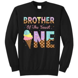 Brother Of The Sweet One Ice Cream 1st First Birthday Family Sweatshirt