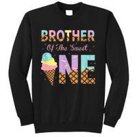 Brother Of The Sweet One Ice Cream 1st First Birthday Family Tall Sweatshirt