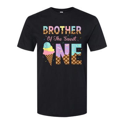 Brother Of The Sweet One Ice Cream 1st First Birthday Family Softstyle CVC T-Shirt