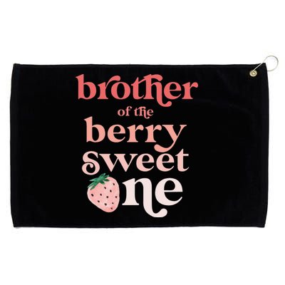 Brother of the Berry Sweet One Strawberry First Birthday 1st Grommeted Golf Towel