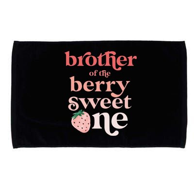 Brother of the Berry Sweet One Strawberry First Birthday 1st Microfiber Hand Towel