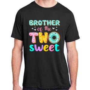 Brother Of The Two Sweet Donut Birthday Family Theme Girl Adult ChromaSoft Performance T-Shirt