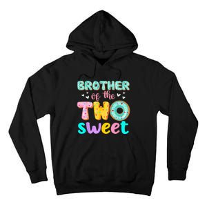 Brother Of The Two Sweet Donut Birthday Family Theme Girl Tall Hoodie