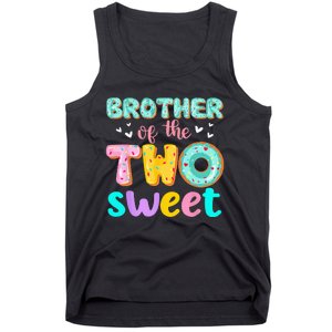 Brother Of The Two Sweet Donut Birthday Family Theme Girl Tank Top