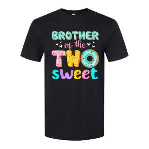 Brother Of The Two Sweet Donut Birthday Family Theme Girl Softstyle CVC T-Shirt