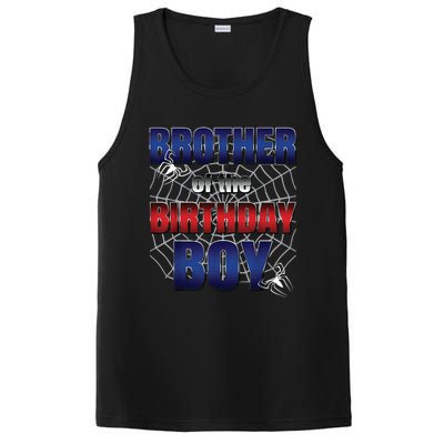 Brother Of The Birthday Boy Spider Web Family Matching PosiCharge Competitor Tank