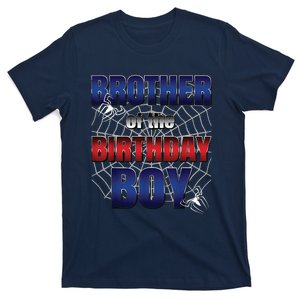 Brother Of The Birthday Boy Spider Web Family Matching T-Shirt