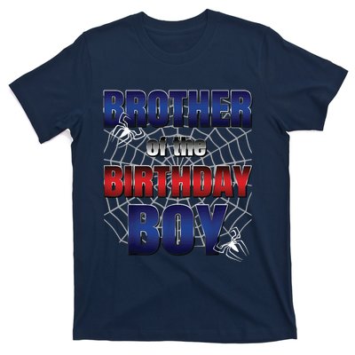 Brother Of The Birthday Boy Spider Web Family Matching T-Shirt