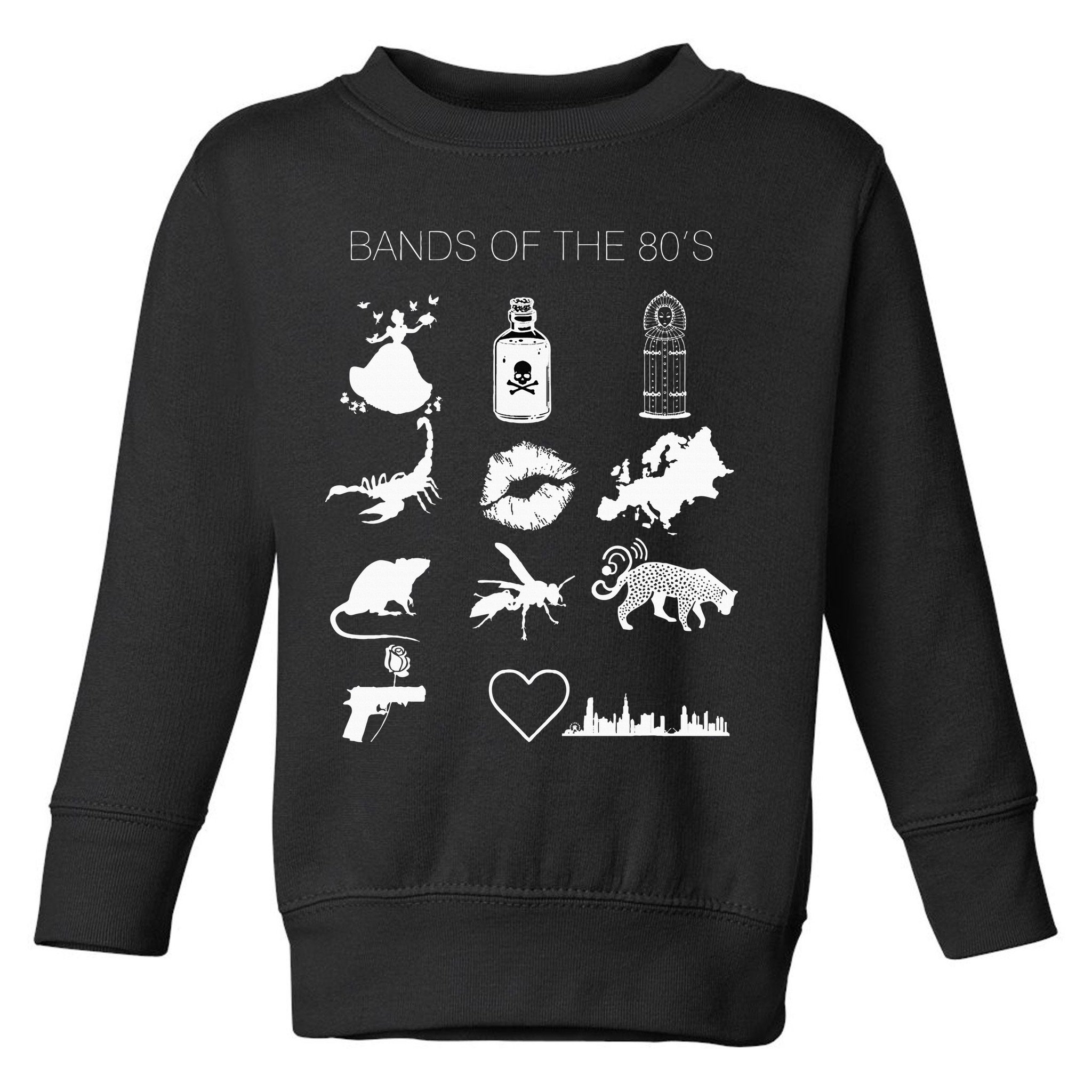 Bands Of The 80s Hair Bands Rock Bands 1980s Toddler Sweatshirt
