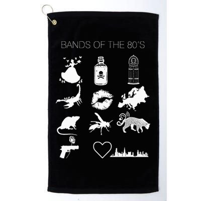 Bands Of The 80s Hair Bands Rock Bands 1980s Golf Towel