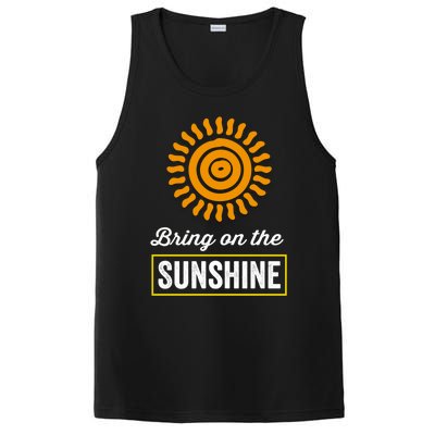 Bring On The Sunshine Motivational Inspirational Gift PosiCharge Competitor Tank