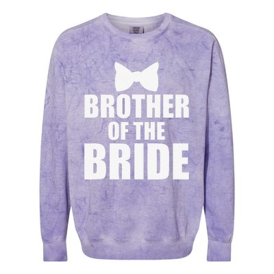 Brother Of The Bride Bachelor Party Wedding Day Colorblast Crewneck Sweatshirt