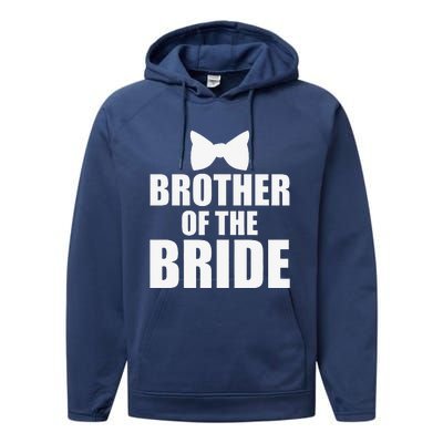 Brother Of The Bride Bachelor Party Wedding Day Performance Fleece Hoodie