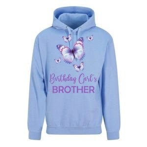 Brother Of The Birthday Butterfly Family 1st Birthday Funny Gift Unisex Surf Hoodie