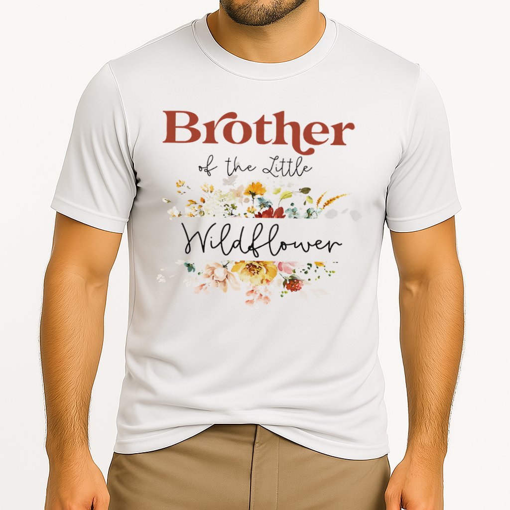 Brother Of The Little Wildflower Birthday Party Baby Shower Cooling Performance Crew T-Shirt
