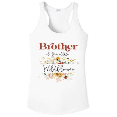 Brother Of The Little Wildflower Birthday Party Baby Shower Ladies PosiCharge Competitor Racerback Tank