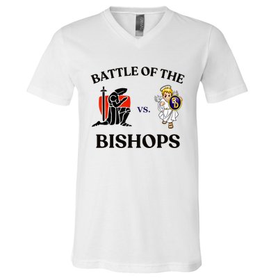 Battle Of The Bishops V-Neck T-Shirt