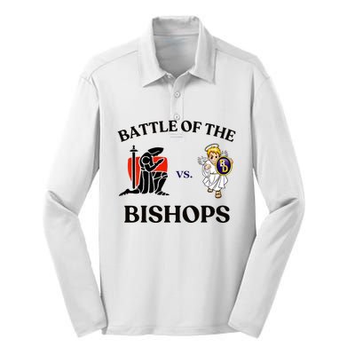 Battle Of The Bishops Silk Touch Performance Long Sleeve Polo