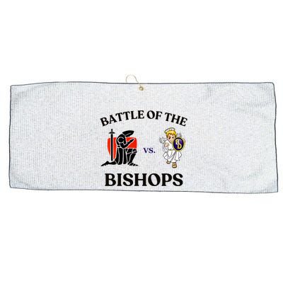 Battle Of The Bishops Large Microfiber Waffle Golf Towel
