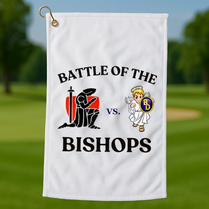 Battle Of The Bishops Golf Towel