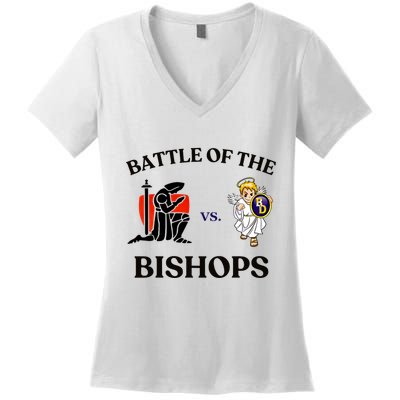 Battle Of The Bishops Women's V-Neck T-Shirt