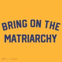 Bring On The Matriarchy Funny Feminist Slogan Sustainable Knit Beanie
