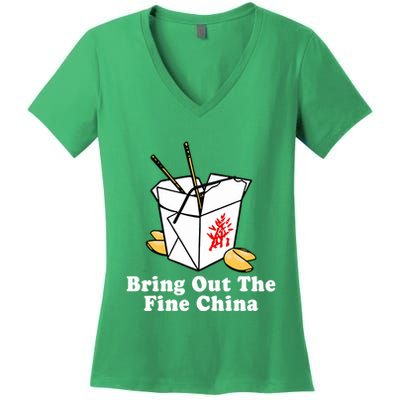 Bring Out The Fine China Women's V-Neck T-Shirt
