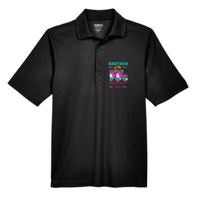 Brother of the Birthday Roller Skates Bday Skating Men's Origin Performance Pique Polo