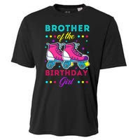 Brother of the Birthday Roller Skates Bday Skating Cooling Performance Crew T-Shirt