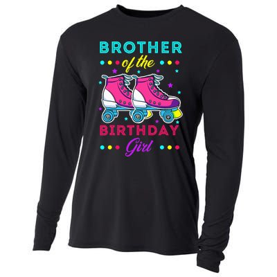 Brother of the Birthday Roller Skates Bday Skating Cooling Performance Long Sleeve Crew