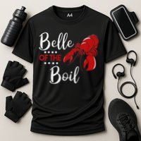Belle Of The Boil Crayfish Lobster Seafood Party Cooling Performance Crew T-Shirt