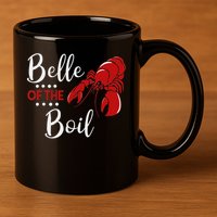 Belle Of The Boil Crayfish Lobster Seafood Party 11oz C Handle Ceramic Mug
