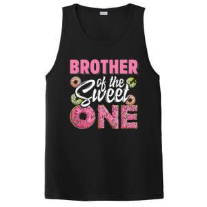 Brother Of The Sweet One Birthday 1st Bday Donut One Party PosiCharge Competitor Tank