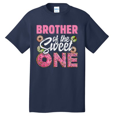 Brother Of The Sweet One Birthday 1st Bday Donut One Party Tall T-Shirt