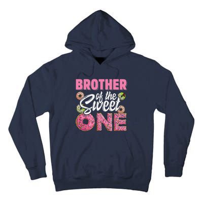 Brother Of The Sweet One Birthday 1st Bday Donut One Party Tall Hoodie