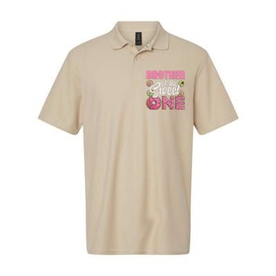 Brother Of The Sweet One Birthday 1st Bday Donut One Party Softstyle Adult Sport Polo