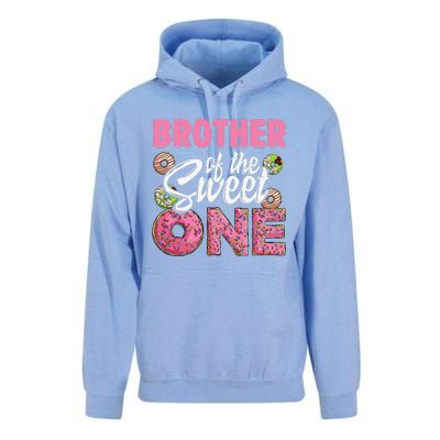 Brother Of The Sweet One Birthday 1st Bday Donut One Party Unisex Surf Hoodie