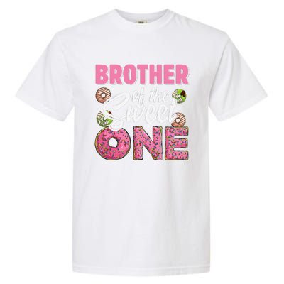 Brother Of The Sweet One Birthday 1st Bday Donut One Party Garment-Dyed Heavyweight T-Shirt